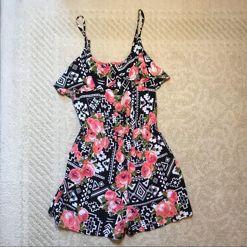 Floral Printed I'm in love with DEREK Romper